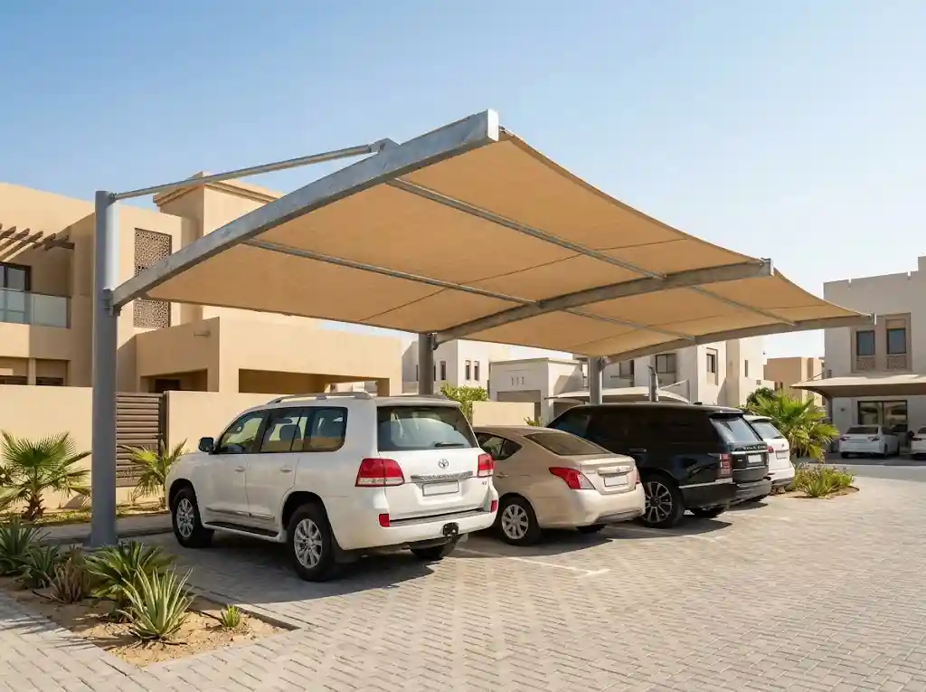 HDPE shade net parking canopy UAE