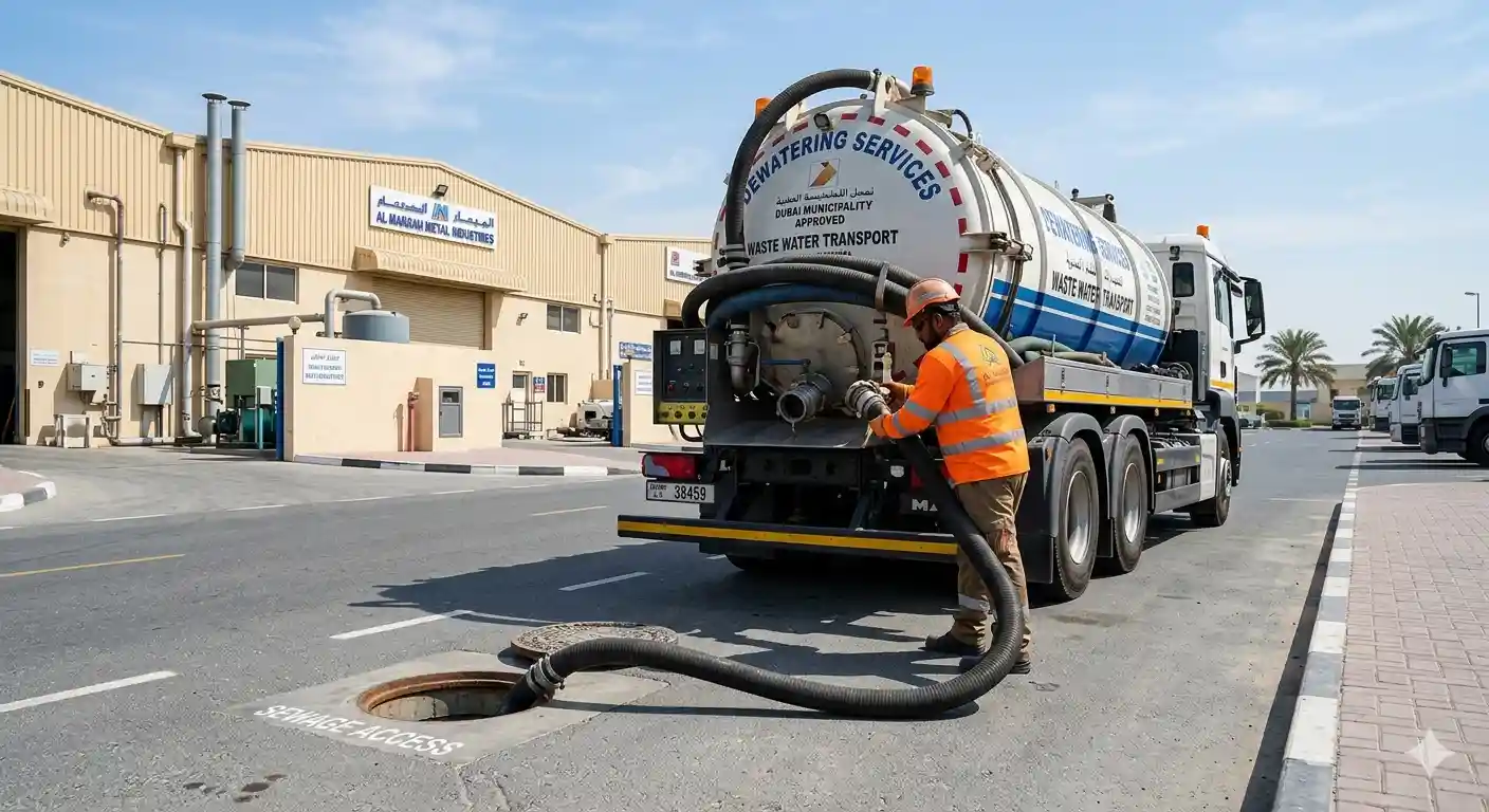Commercial Sewage Tanker & Septic Cleaning in Dubai